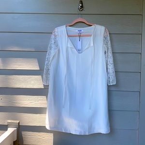 BB Dakota NWT Ivory White Lace Sleeves Dress  - XS